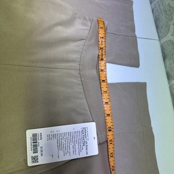 Lululemon NWT Softstreme High-Rise Wide-Leg Pique Pant *Regular Sheer Oak